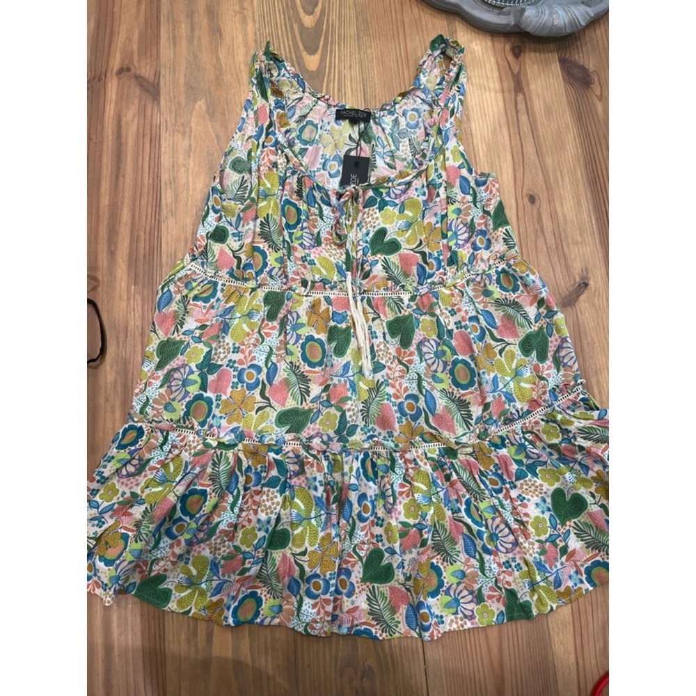 Women's Rachel Zoe Floral Print Sleeveless‎ Dress Size M